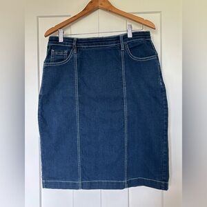 Denim Blue Pencil Skirt